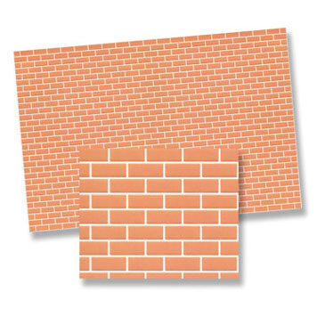 Dollhouse Miniature Rose Brick Material, 4pc